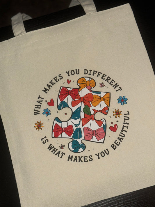 “Different Is Beautiful” Tote